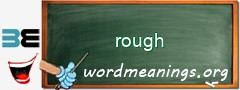 WordMeaning blackboard for rough